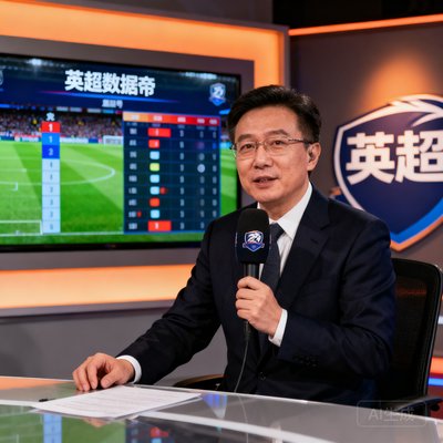 著名英超解说詹俊，声音极具辨识度，被球迷称为英超数据帝