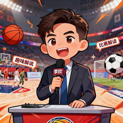 李欣，相声风格解说，擅长用趣味方式解读比赛